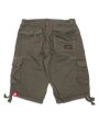 Bermuda Uomo Alpha Industries Jet Short Cargo Grigio Scuro Online Sale