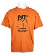 T-Shirt Uomo Cat wwr Muscles T-shirt Orange Sale