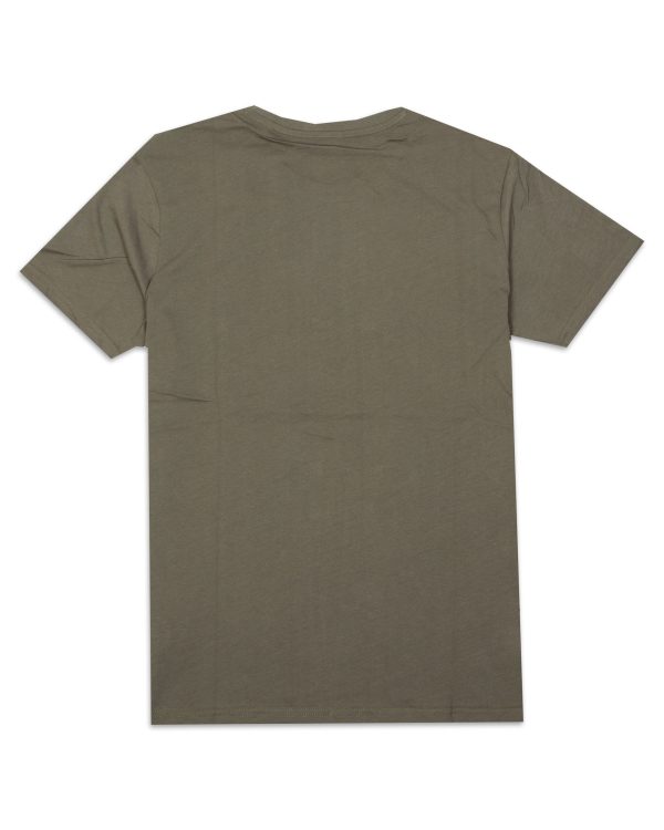 T-Shirt Alpha Industries Basic Small Logo Verde For Cheap