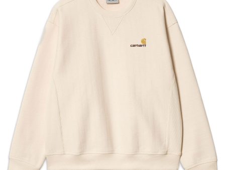 Felpa Uomo Carhartt Wip American Script Sweat Calico For Discount