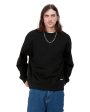 Felpa Uomo Carhartt Wip Link Script Sweat Black Discount