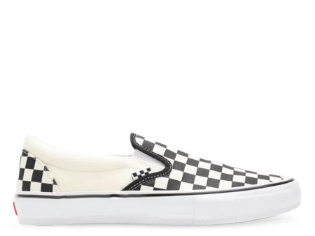 VANS SKATE SLIP ON PRO CHECKERBOARD - BLACK OFF WHITE Online now