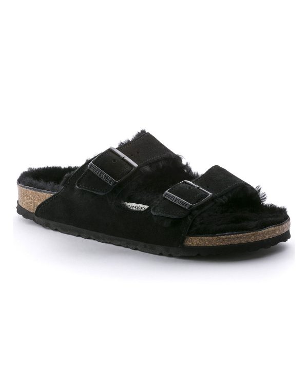 Birkenstock Arizona Shearling black Calzata Stretta Sale