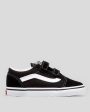 VANS YOUTH OLD SKOOL V - BLACK WHITE For Cheap