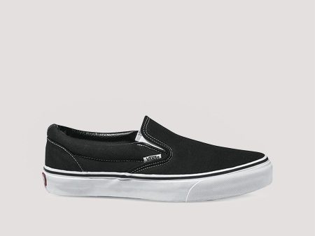 VANS YOUTH CLASSIC SLIP ON - BLACK TRUE WHITE Fashion