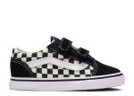 VANS INFANT OLD SKOOL V - (PRIMARY CHECK) BLACK WHITE Online Sale