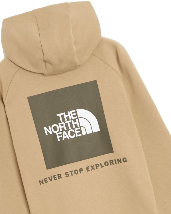 Felpa Uomo The North Face Raglan Redbox Hoodie Khaki Stone Online