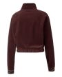 Felpa Donna PumaDeco Glam Velour Full Zip Aubergine For Cheap