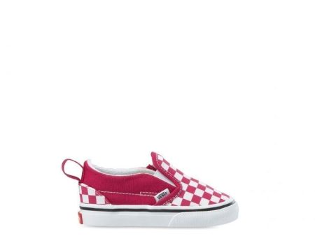 VANS INFANT SLIP-ON V CHECKER - Cerise True White Cheap