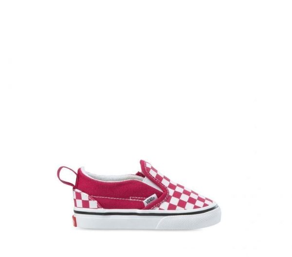 VANS INFANT SLIP-ON V CHECKER - Cerise True White Cheap