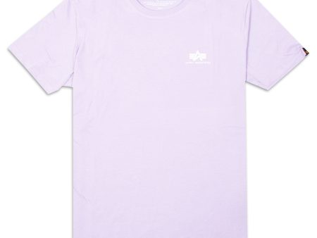 T-Shirt Alpha Industries Basic Small Logo Viola on Sale