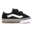 VANS OLD SKOOL V - (ANIMAL SIDEWALL) LEOPARD BLACK For Discount