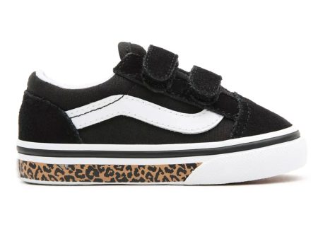 VANS OLD SKOOL V - (ANIMAL SIDEWALL) LEOPARD BLACK For Discount