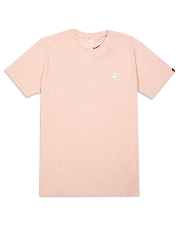 T-Shirt Alpha Industries Basic Small Logo Rosa Sale