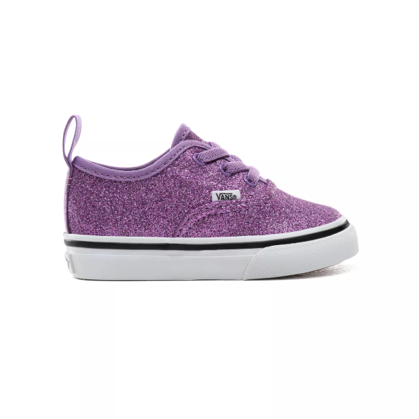 VANS INFANT GLITTER AUTHENTIC ELASTIC LACE SHOES - (Glitter) Fairy Wren True White Sale