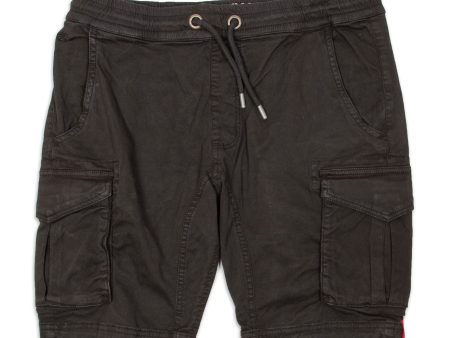 Bermuda Uomo Alpha Industries Cotton Twill Jogger Nero Online