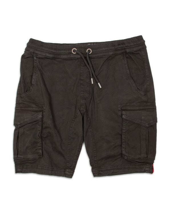 Bermuda Uomo Alpha Industries Cotton Twill Jogger Nero Online