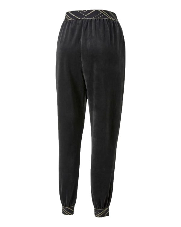 Pantalone Donna Puma Deco Glam Velour Nero For Cheap