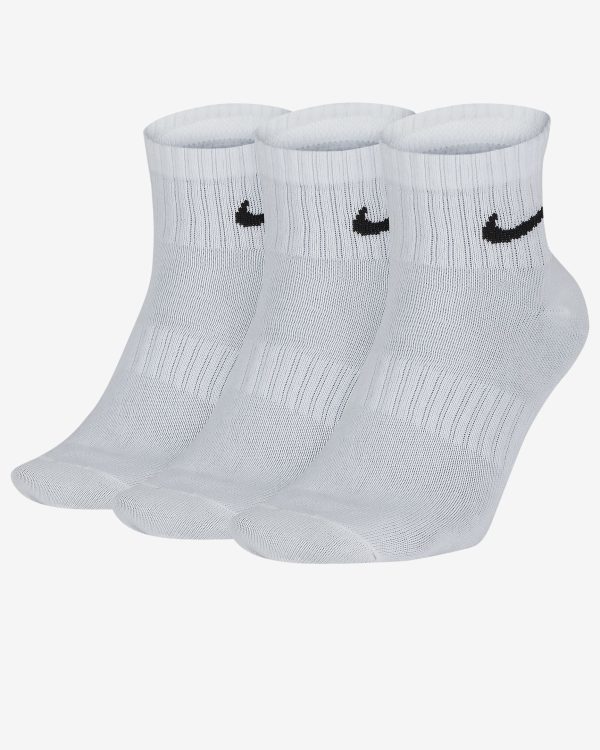 NIKE TRAINING ANKLE SOCKS (3 PAIRS) - WHITE BLACK Online