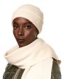 Cappello Beanie K-Way Brice Cardigan Stitch Wool Beige Ecru Fashion