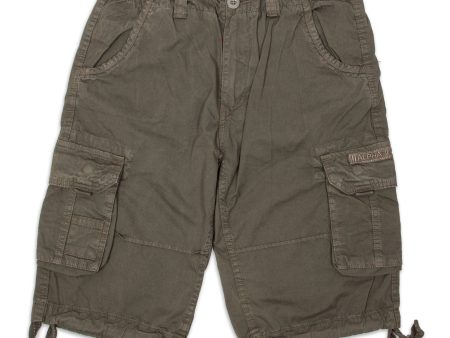 Bermuda Uomo Alpha Industries Jet Short Cargo Grigio Scuro Online Sale