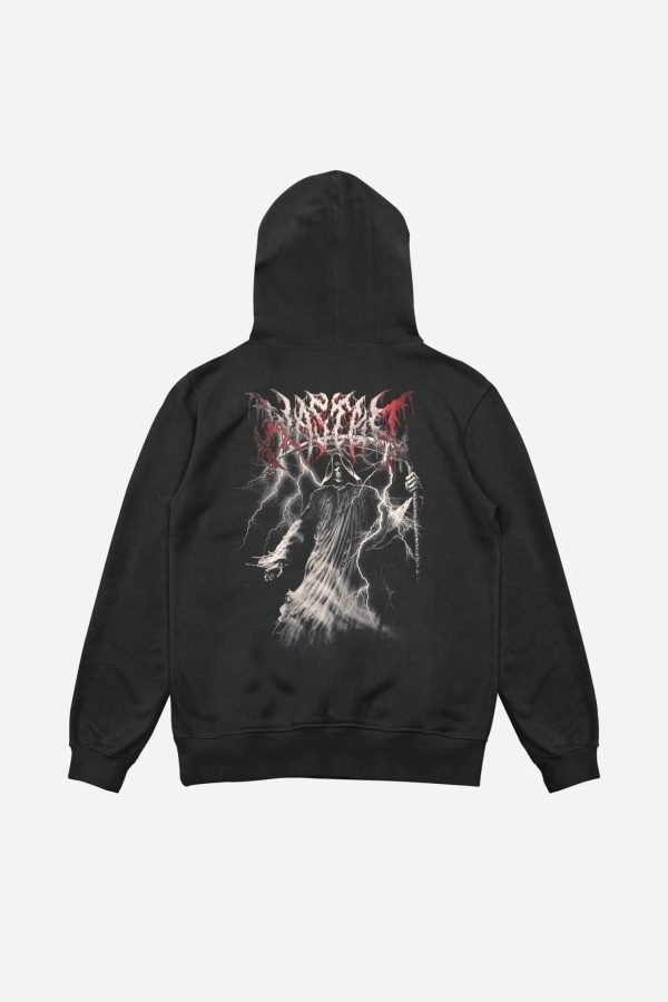 Wasted Paris Scythe Hoodie - Faded Black Cheap