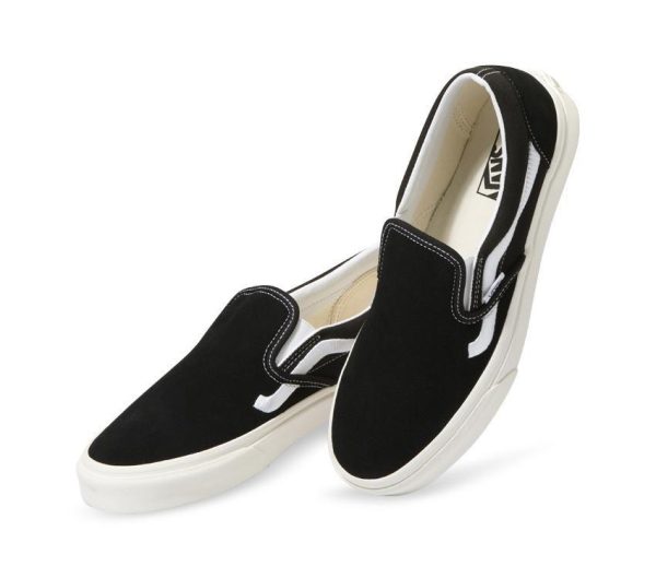 VANS CLASSIC SLIP ON - SIDESTRIPE BLACK For Cheap