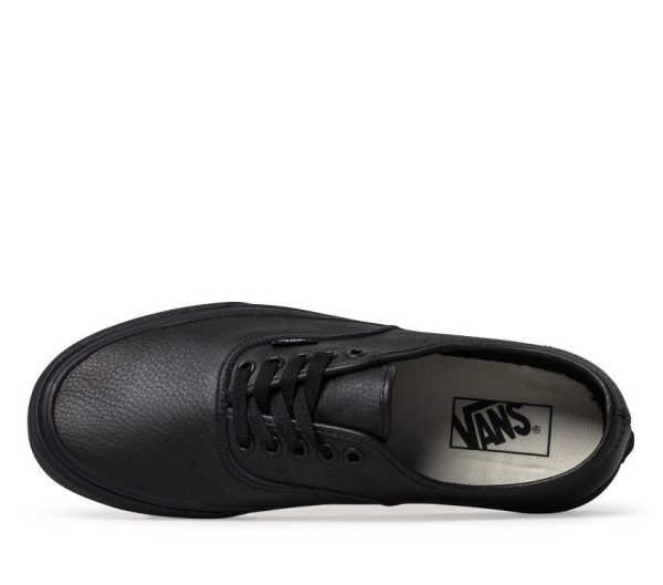 VANS AUTHENTIC LEATHER - BLACK BLACK Cheap