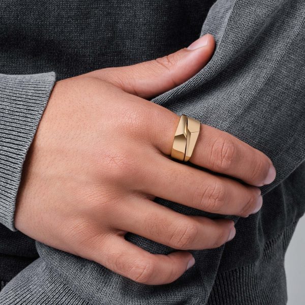 VITALY Crash Gold Ring Online Hot Sale