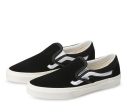 VANS CLASSIC SLIP ON - SIDESTRIPE BLACK For Cheap