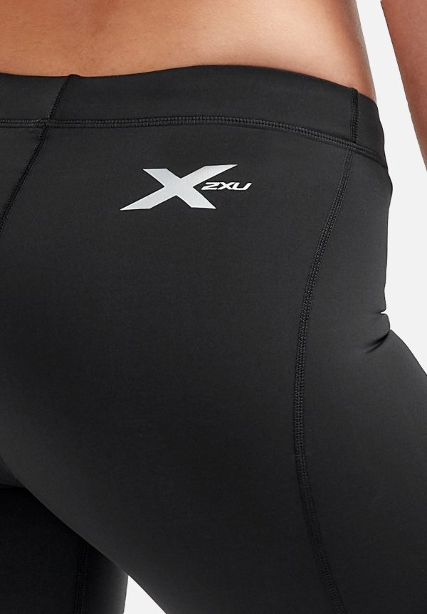 2XU Core Comp 5  Game Day Shorts Womens Black Silver Online now