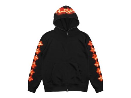 Wasted Paris Surf Hoodie Full Zip - Black Hot on Sale