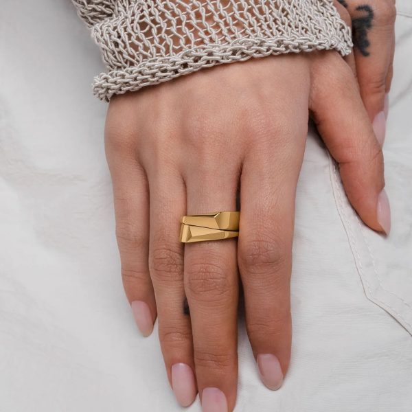 VITALY Crash Gold Ring Online Hot Sale