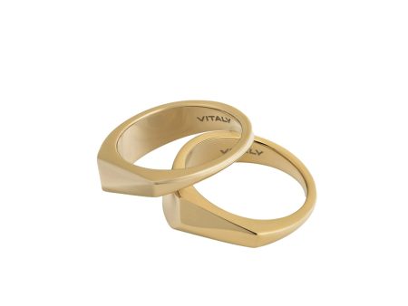 VITALY Crash Gold Ring Online Hot Sale