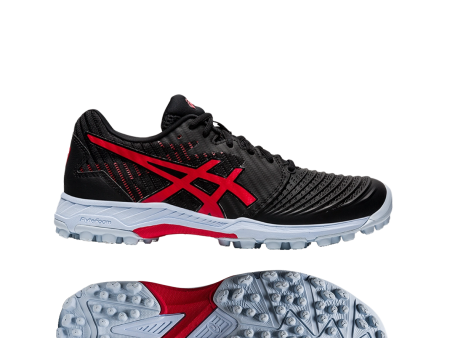 Asics Field Ultimate FF Womens - Black Red Alert For Cheap