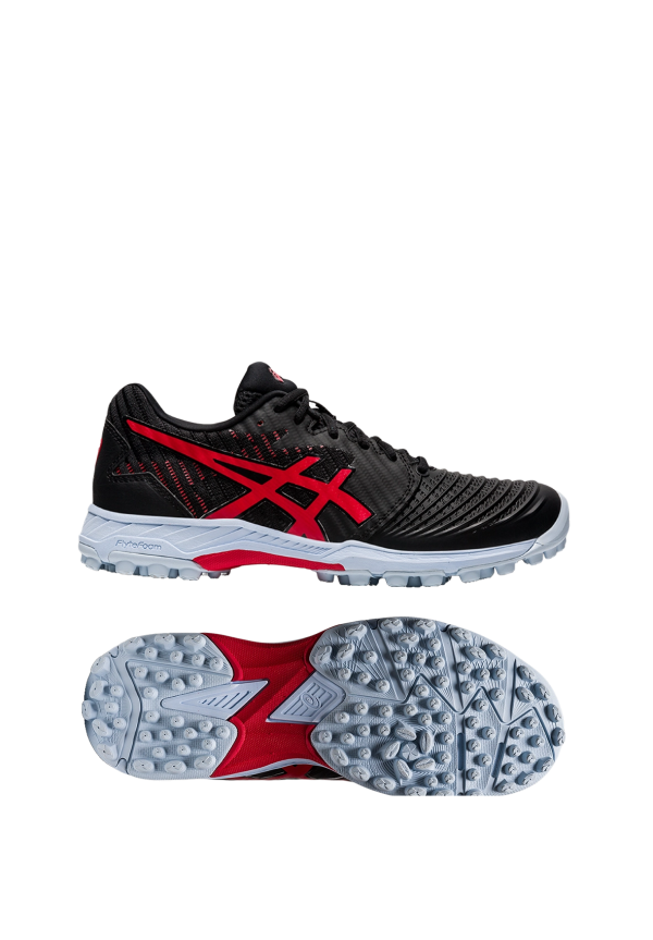 Asics Field Ultimate FF Womens - Black Red Alert For Cheap