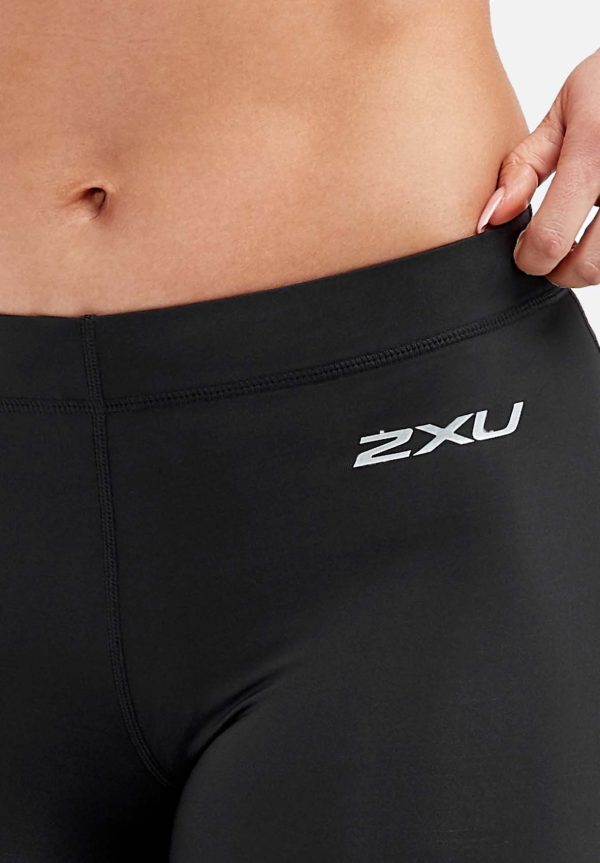 2XU Core Comp 5  Game Day Shorts Womens Black Silver Online now