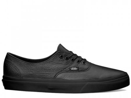 VANS AUTHENTIC LEATHER - BLACK BLACK Cheap