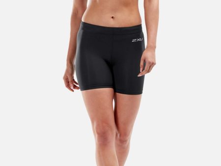 2XU Core Comp 5  Game Day Shorts Womens Black Silver Online now