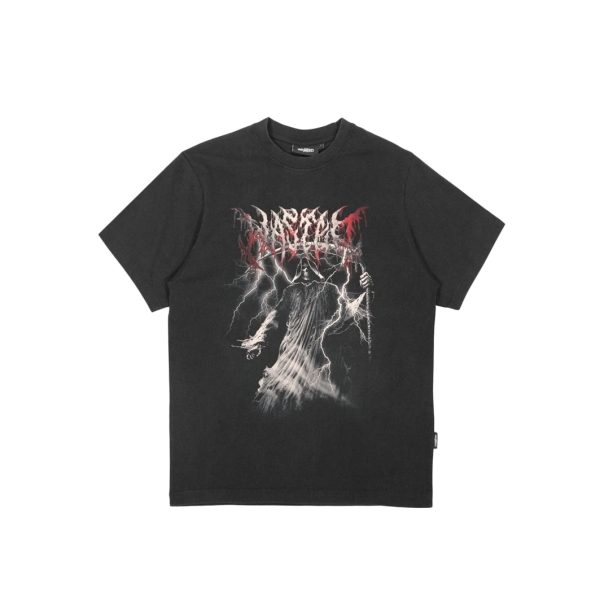 Wasted Paris Scythe T-Shirt - Faded Black Supply