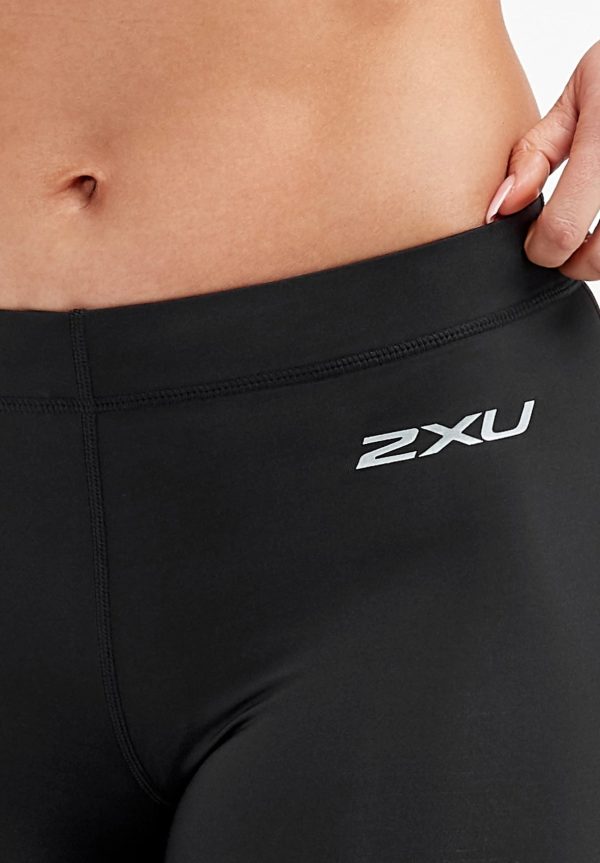 2XU Core Comp 5  Shorts Womens Black Silver on Sale