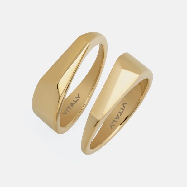 VITALY Crash Gold Ring Online Hot Sale