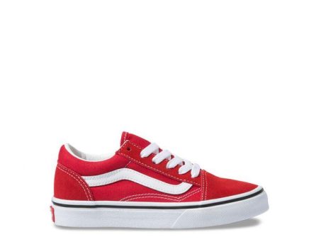 VANS KIDS OLD SKOOL - RACING RED TRUE WHITE Discount