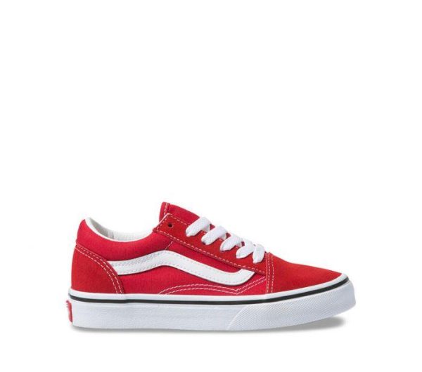 VANS KIDS OLD SKOOL - RACING RED TRUE WHITE Discount